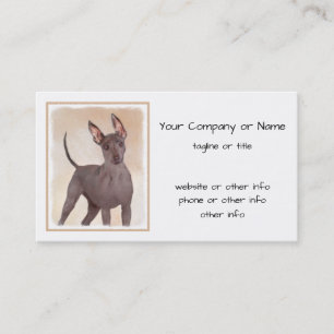 Carte De Visite Peinture Xoloitzcuintli - Cute Original Chien Art