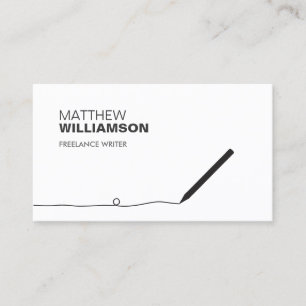 CARTE DE VISITE PENCIL POUR AUTEURS ET ÉCRIVAINS