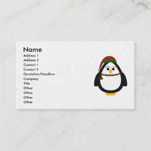 Carte De Visite Penguin de Christmas