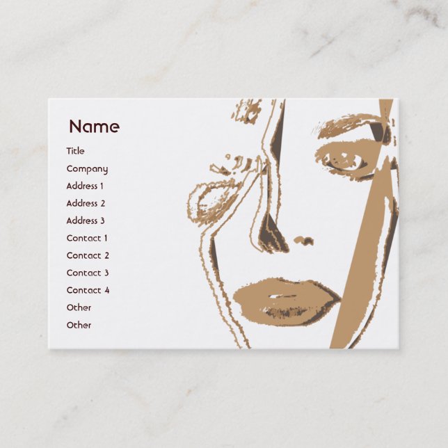 Carte De Visite Pensée Brown - potelée (Devant)