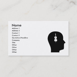 Carte De Visite Penser au violoncelle