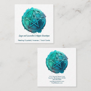 Carte de visite Pentagramme aquarelle