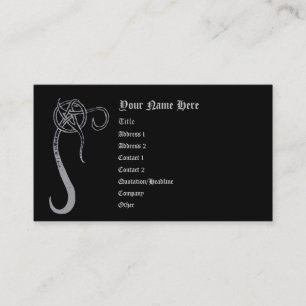Carte De Visite Pentagramme lavé
