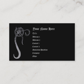 Carte De Visite Pentagramme lavé