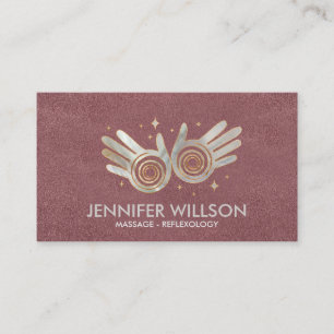 Carte De Visite Perle Healing mains énergie Spirale Nomination