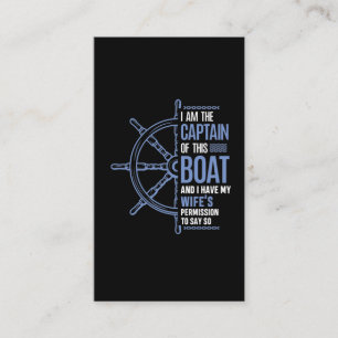 Carte De Visite  Permis de mariage pour le capitaine de bateau amu