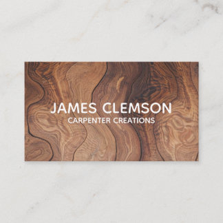 Carte De Visite Personalised Moderrn Wooden Carpentry Construction