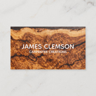 Carte De Visite Personalised Moderrn Wooden Carpentry Construction