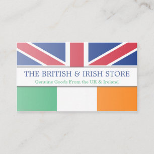Carte de visite personnalisable British UK & Irish