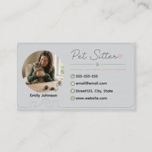 Carte de visite personnalisable de gardien de comp