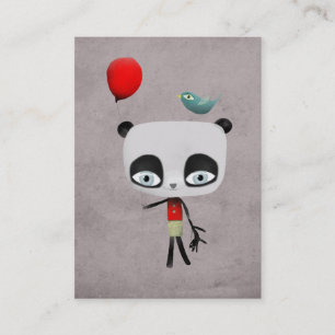 carte de visite personnalisable de Panda bear bird