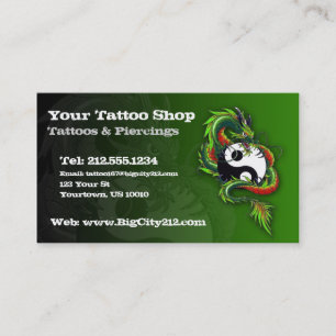 Carte de visite PERSONNALISABLE de tatouage