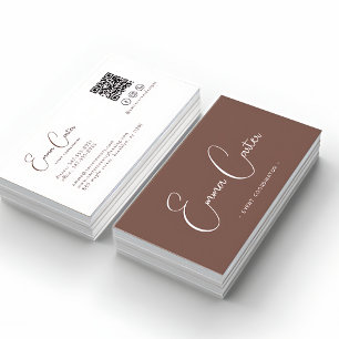 Carte de Visite Personnalisable en Terre Cuite Élé
