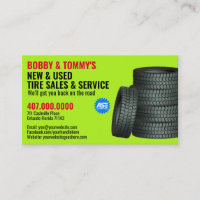 Carte de visite personnalisable Modern Tire Servic