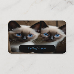 Carte de visite Personnalisable Pour Catterie
