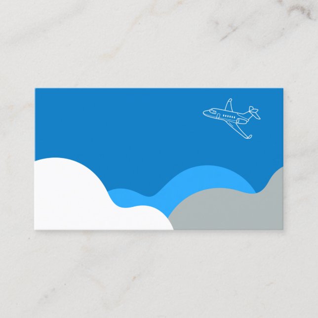 Carte De Visite Personnalisable pour l'Aviation d'entreprise (Devant)
