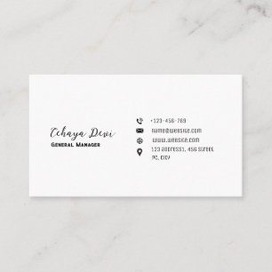 Carte de visite personnalisable simple
