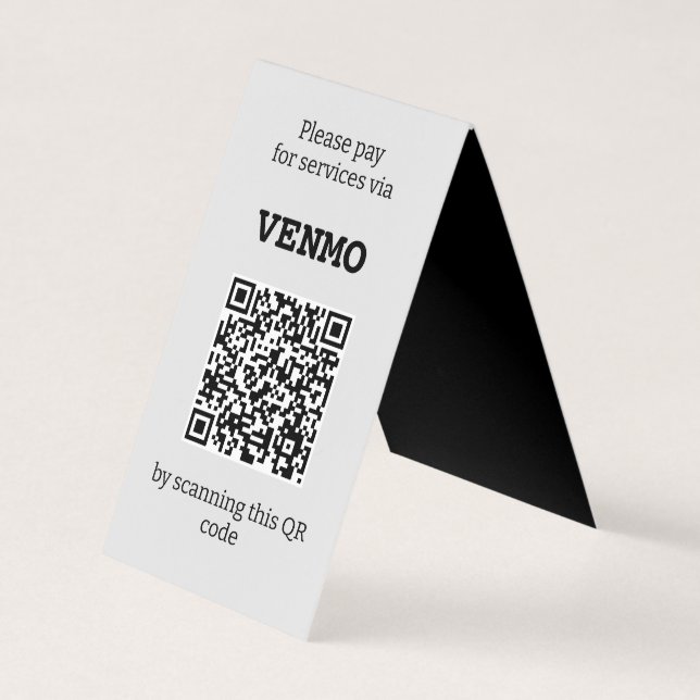 Carte De Visite Personnalisable trois QR code Deux côtés pliés (Devant)