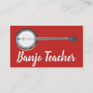 Carte De Visite Personnalisation de l'enseignant Beantown Banjo