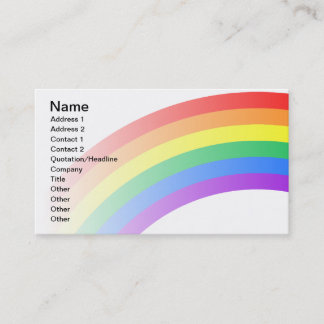 Carte De Visite Personnalisation Rainbow