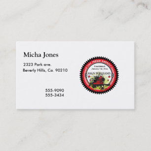 Carte De Visite Personnalisé ajoutez votre logo nommé de sécuri