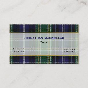 Carte de visite personnalisé avec clan MacKellar é