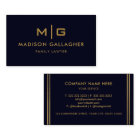 Personnalisé bleu marine noir et or professionnel