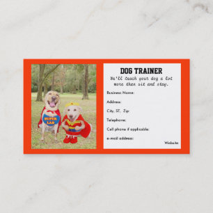 Carte de visite personnalisé de l'entraîneur de