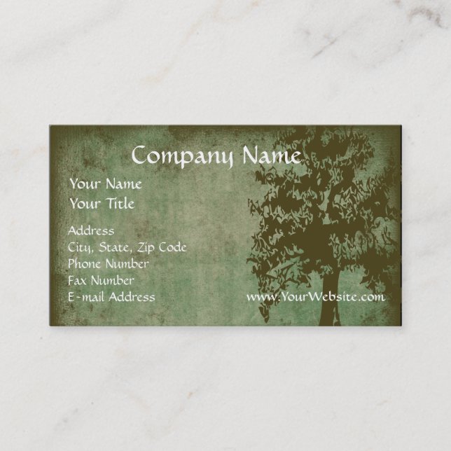 Carte de visite personnalisé, Design Online Green  (Devant)