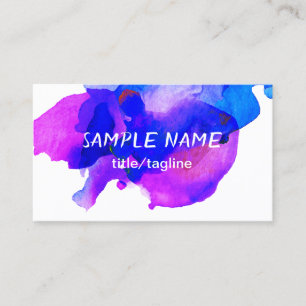 carte de visite personnalisé double face art abstr