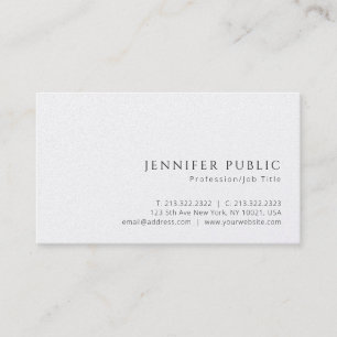 Carte De Visite Personnalisé élégant Moderne Luxe Premium Pearl