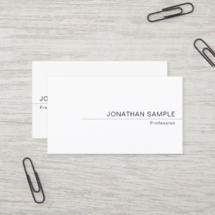 Carte De Visite Personnalisé Élégant Moderne Minimal Simple