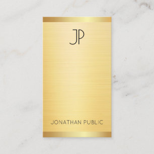 Carte De Visite Personnalisé Faux Or Moderne Élégant Professionnel
