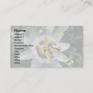 Carte de visite personnalisé Fleur de passion