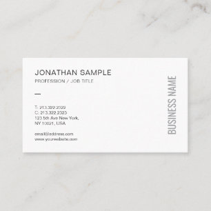 Carte De Visite Personnalisé Moderne Élégant Professionnel Simple 