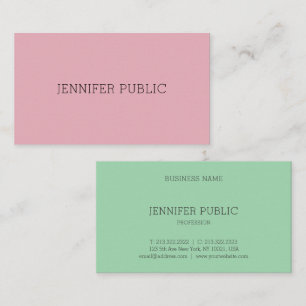 Carte De Visite Personnalisé Moderne Simple Modèle Professionnel É