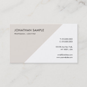 Carte De Visite Personnalisé Moderne Simple Modèle Professionnel É