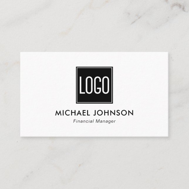 Carte De Visite Personnalisé Simple Votre Logo (Devant)