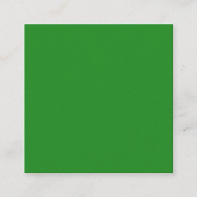 Carte de visite personnalisé vert forêt (Devant)