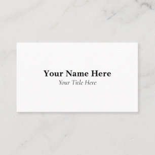 Carte de visite personnalisée