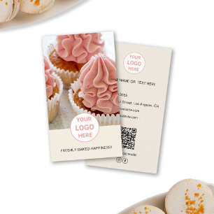 Carte de visite personnalisée avec logo photo QR p