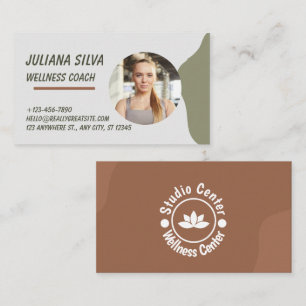 Carte de visite personnalisée de coach en bien-êtr