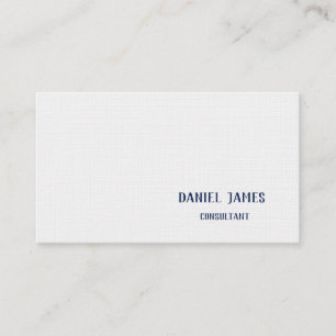Carte de visite personnalisée en lin