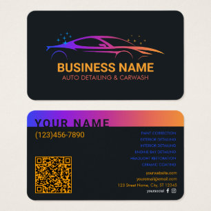 Carte de visite personnalisée pour detailing autom