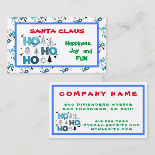 Carte De Visite Personnaliser Santa Claus