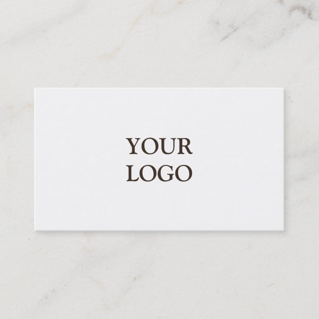 Carte De Visite Personnaliser votre propre logo personnalisé (Devant)