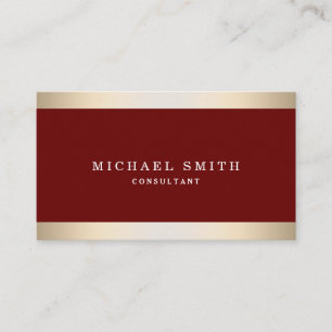 Carte De Visite Personnalisez Gold Striped Modern Style