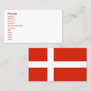Carte De Visite Personnalisez votre Dannebrog !