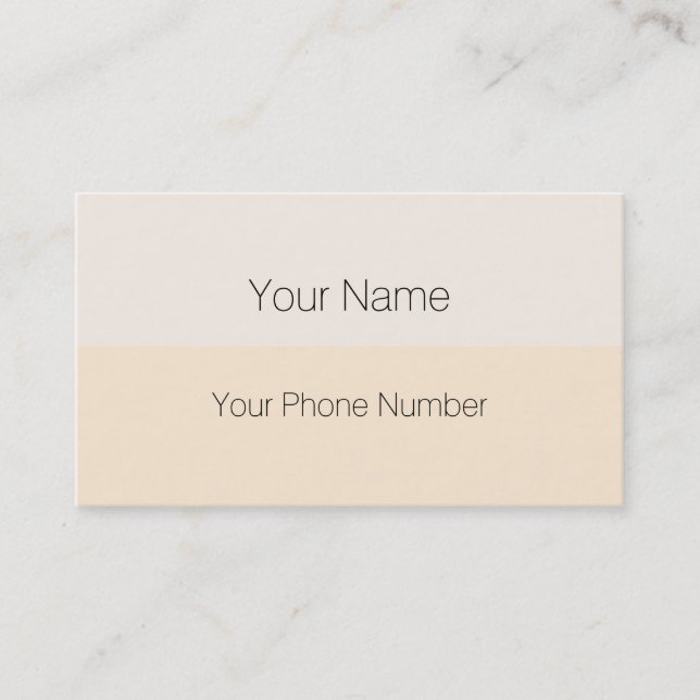 Carte De Visite Personnalisez votre texte, image et couleur arrièr (Devant)
