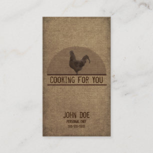 Carte de visite personnel de chef